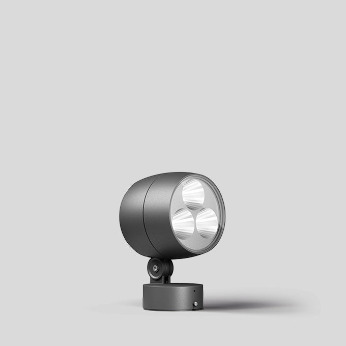 BEGA LED-Anbaustrahler 24W Konv DALI mt 85145 1LED graphit 4000K RGBW 1288lm