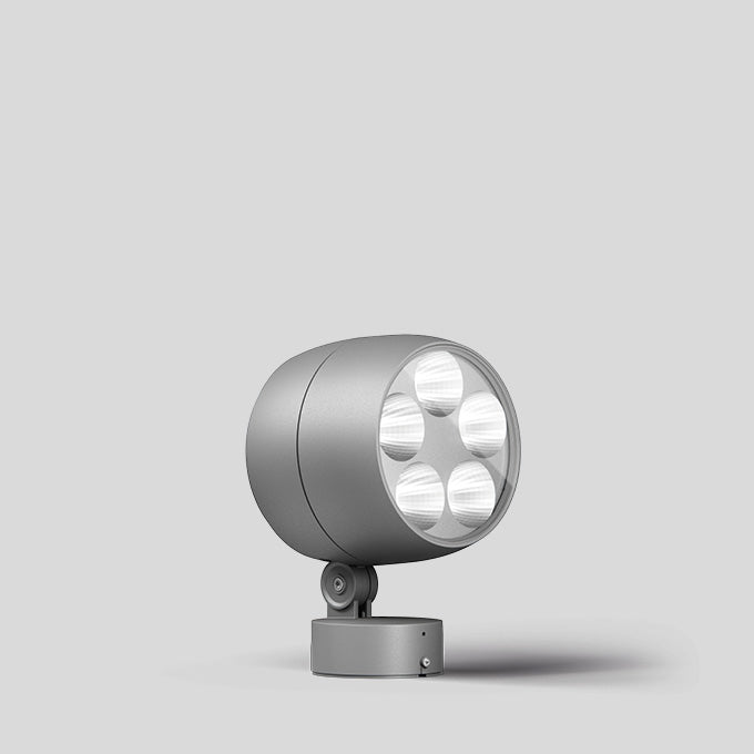 BEGA LED-Anbaustrahler 38,6W Konv DALI 85148A 1LED si 4000K RGBW 2076lm si mt