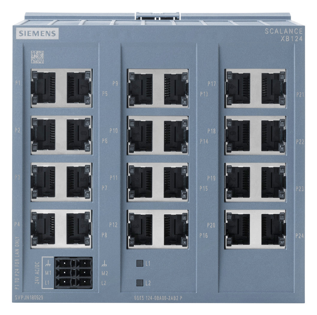 SIEMENS Switch Hutschiene 24x10/100Mbps 6GK5124-0BA00-2AB2
