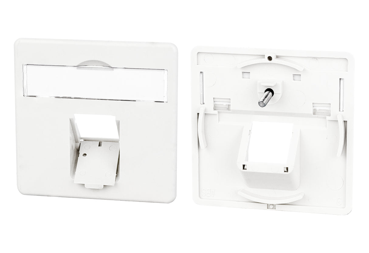 METZ CONNECT Zentralplatte RJ45 1f rws 860056-02-I Schraubbef m.Staubschutz