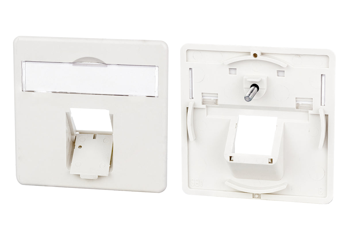 METZ CONNECT Zentralplatte RJ45 1f pws 860056-I Schraubbef m.Staubschutz