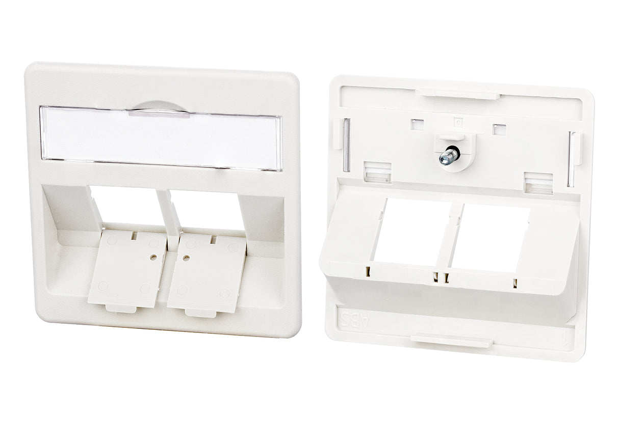 METZ CONNECT Zentralplatte RJ45 2f pws 860210-02-I Schraubbef m.Staubschutz