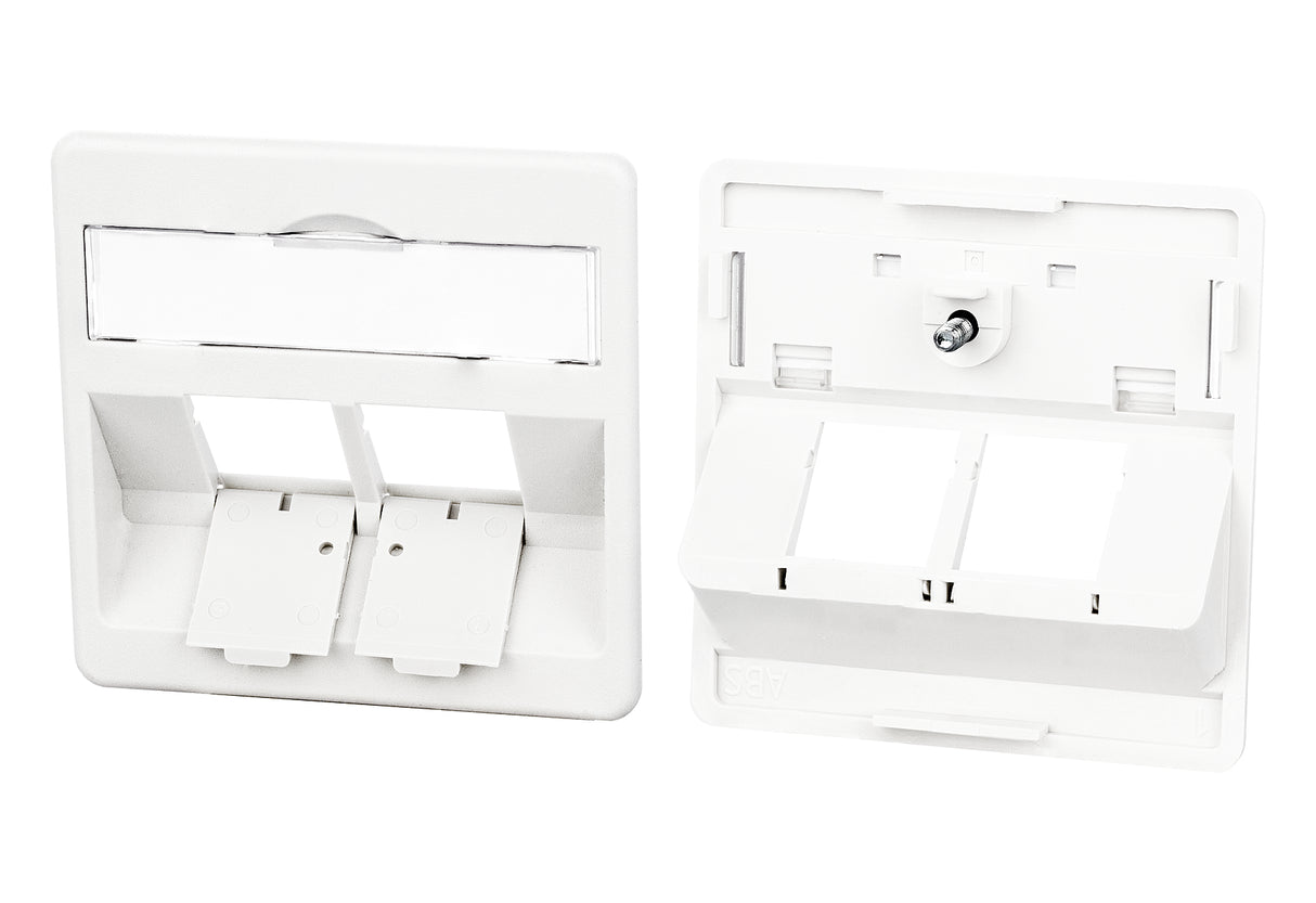METZ CONNECT Zentralplatte RJ45 2f rws 860210-0202-I Schraubbef m.Staubschutz