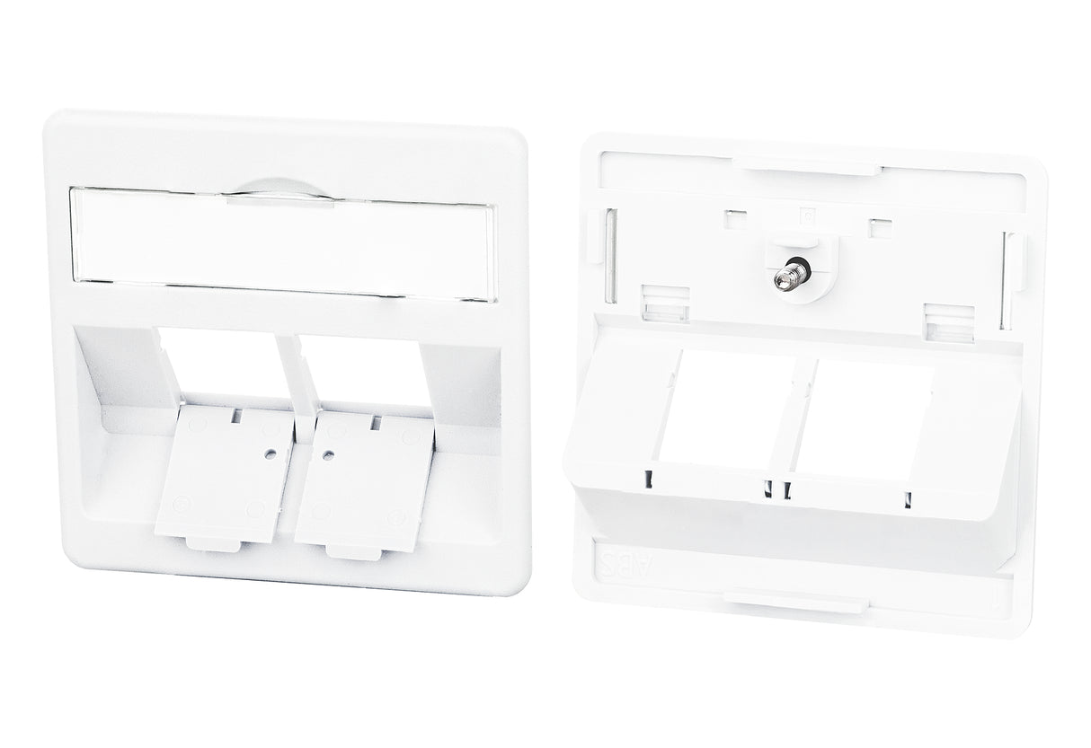 METZ CONNECT Zentralplatte RJ45 2f 860210-0227-I ver-ws Schraubbef