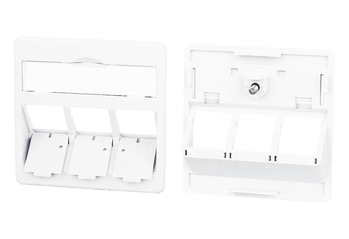 METZ CONNECT Zentralplatte RJ45 3f 860210-0427-I ver-ws Schraubbef