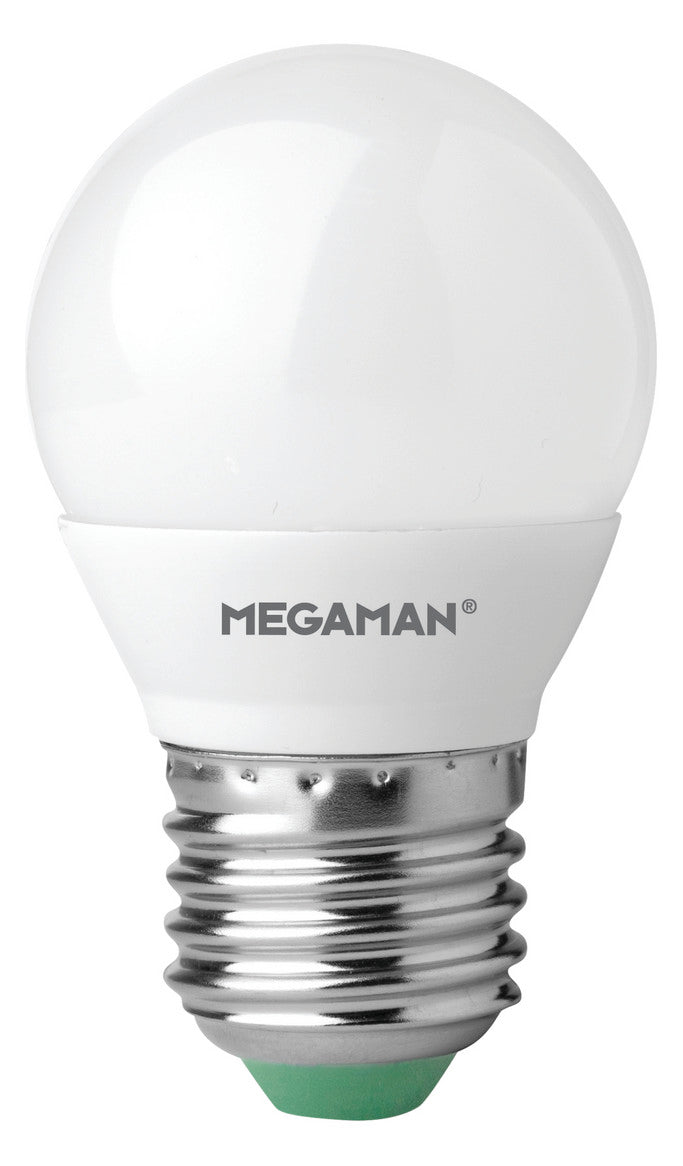 MEGAMAN LED-Kugellampe E27 P45 4,9W ws F MM21083 2700K 470lm opal 360° AC