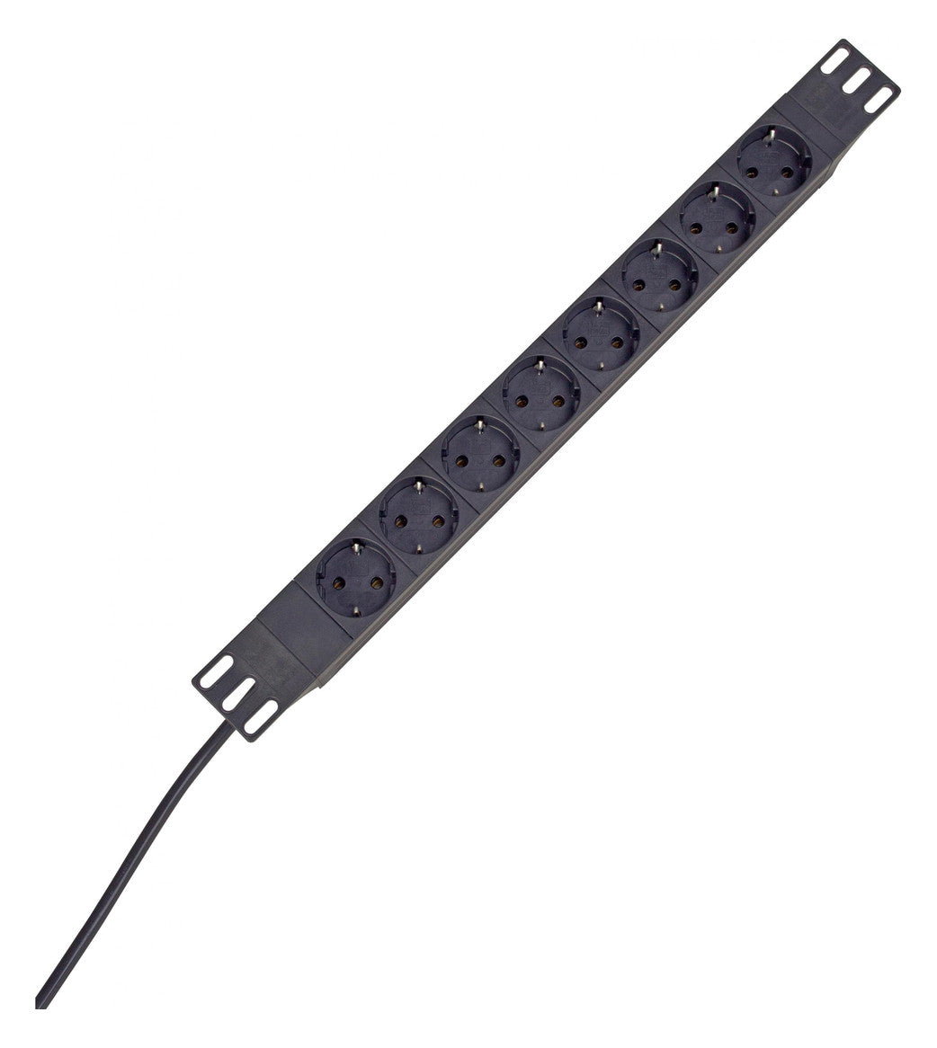 KOPP Steckdosenleiste 19 1HE 8Steckd PROFIVERSAL 930805014 250V