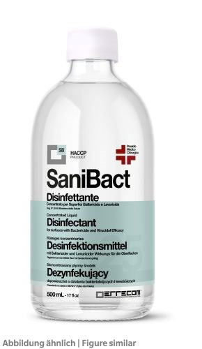 Errecom Sanibact 0,5L konz. Desinfektion Bakterizid/Viruzid, Dosierung 1:25 H2O