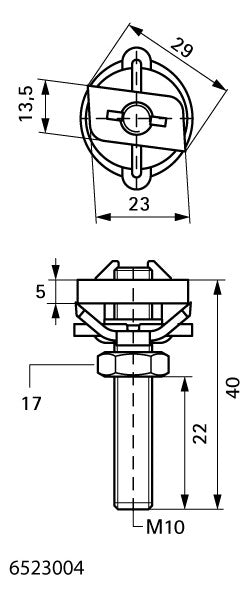 WALRAVEN Hammerfix RapidRail ev M10x40 mit Klemmfeder - für RapidRail