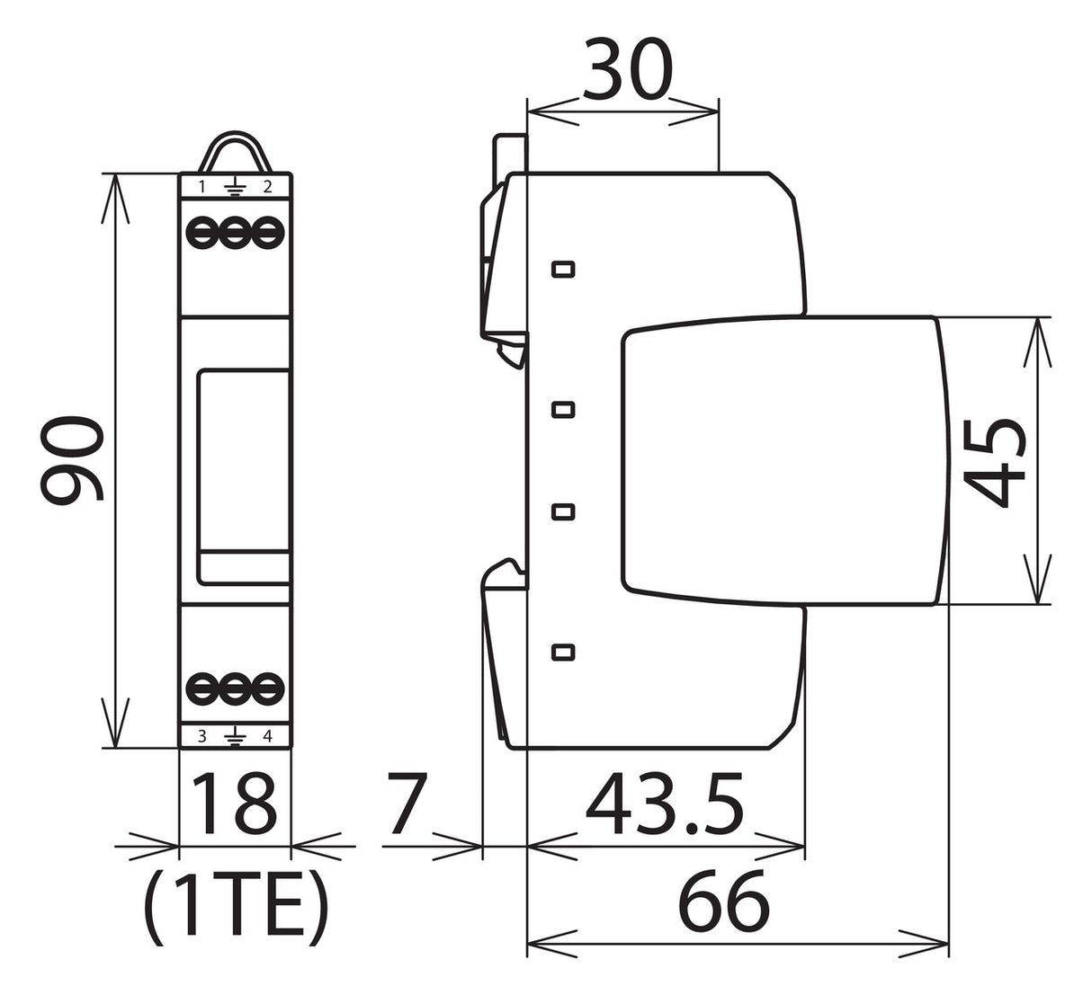 DEHN SE Überspannungsschutz 230VAC 2p DR M 2P 255 TS35 opt 1500kV