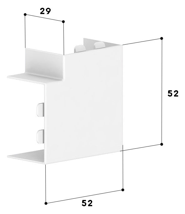 GGK Flachwinkel LF-K HFT 40x27mm Kst aws LFG 25x40-FW unbeh RAL9010