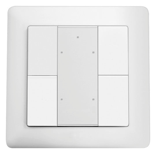 ESYLUX Tastsensor DALI UP ws mt 4f 4pkt PUSH BUTTON x4 DALI-2 WH inkl.Ankoppl