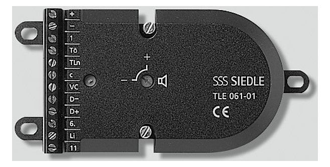 SIEDLE Türlautsprecher EB sw 1+n TLE 061-01 114x60x25mm