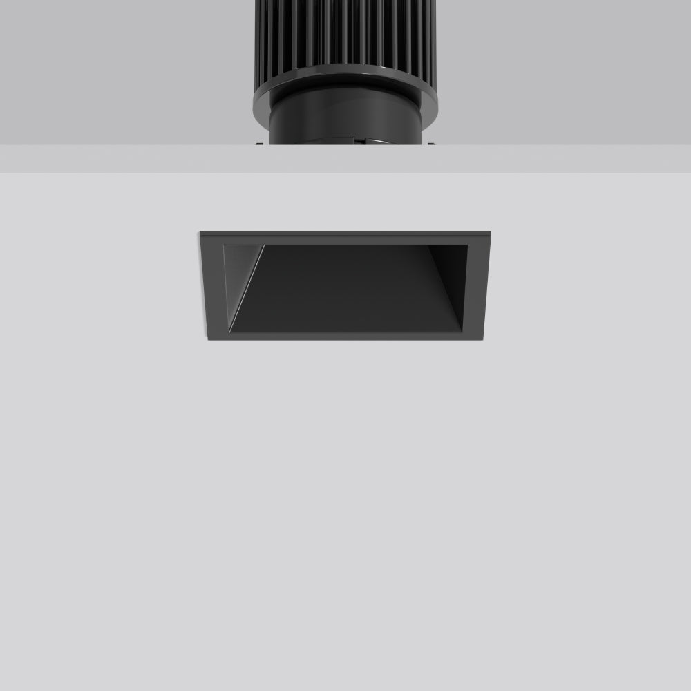 RZB LED-Einbaustrahler 13W Konv 1LED sw LevidoSquare 901602.003 3000K ws 790lm