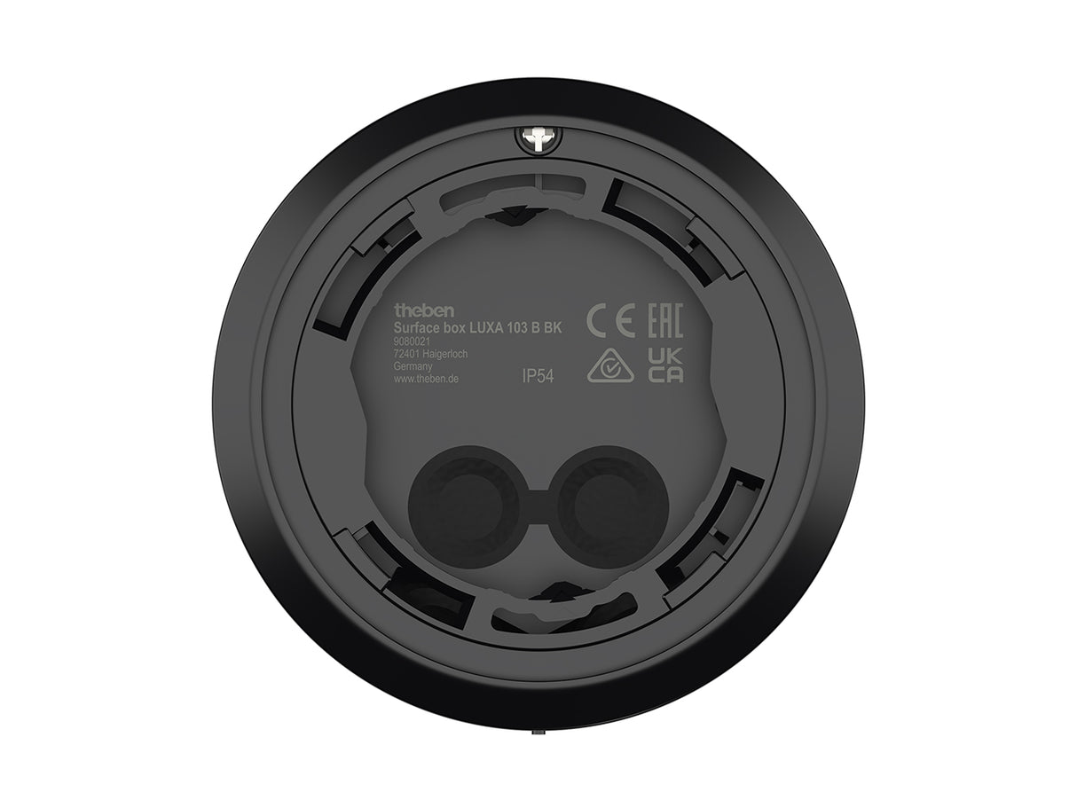 THEBEN Aufputz-Rahmen sw Zubehör Surface box LUXA 103 B BK