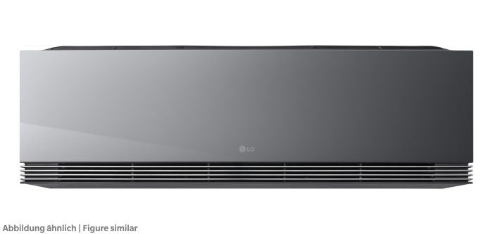 Wandgerät LG Artcool Mirror AA18SP.NS1 5 kW, IR-FB, AI Air