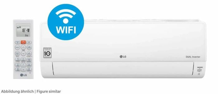 Wandgerät LG Dualcool DM07RK.NSJ, Deluxe 2,1 kW, Multi Split, IR-FB, R32/R410A