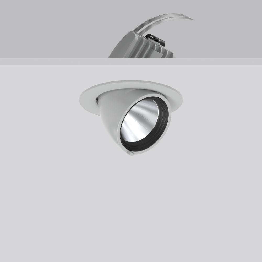 RZB LED-Einbaustrahler 29W Konv DALI si GOLAS 911574.004.76 1LED 3000K ws si mt