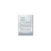 SIEDLE Briefkasten MauerDW 3f VA si 2mod CL 411 BD2A 03 R 3tast 345x495,5x2mm