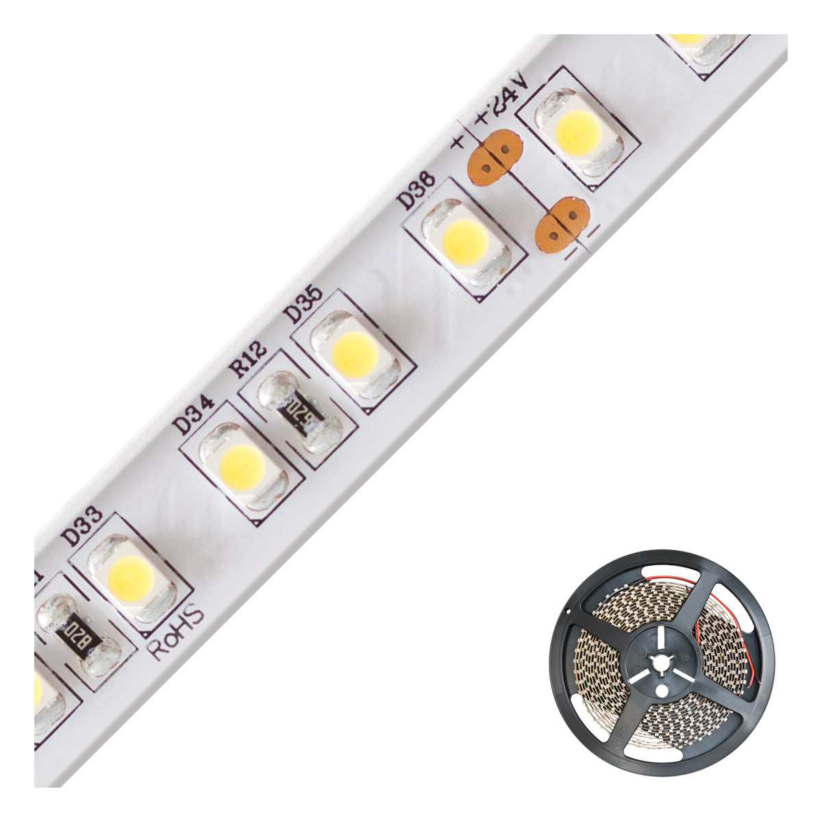 EVN LED-Lichtband 9,6W/m ws 4000K IP67 SB6724602840 120Stk/m DC 24V