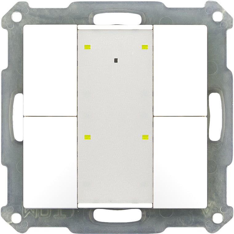 MDT Taster 4-fach Plus LED, reinweiß glänzend BE-TA55P4.G1