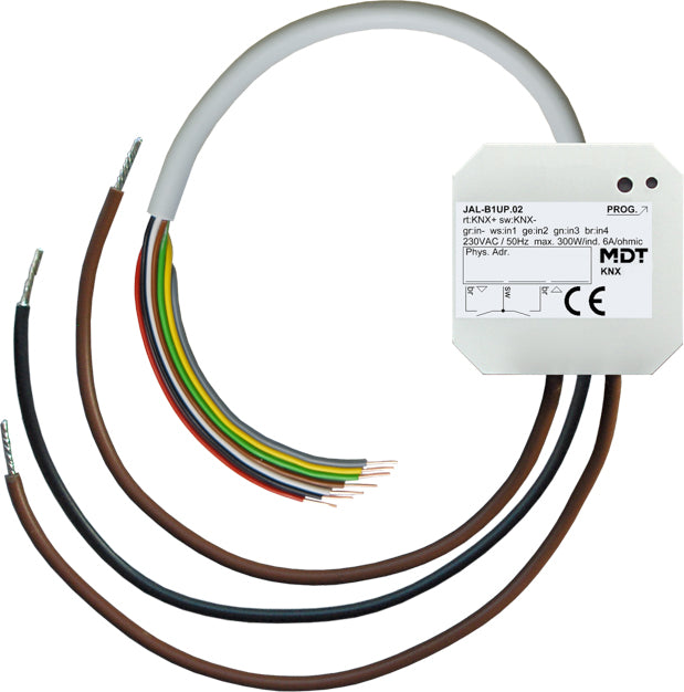MDT Jalousieaktor 1-fach UP, 6A, 230VAC JAL-B1UP.02