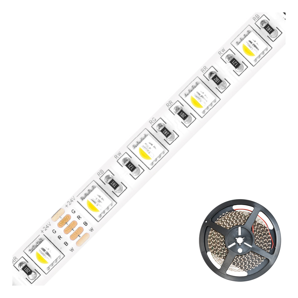 EVN LED-Lichtband 17W/m rgbw 3000K IP54 SB5424150509902 60Stk/m DC 24V