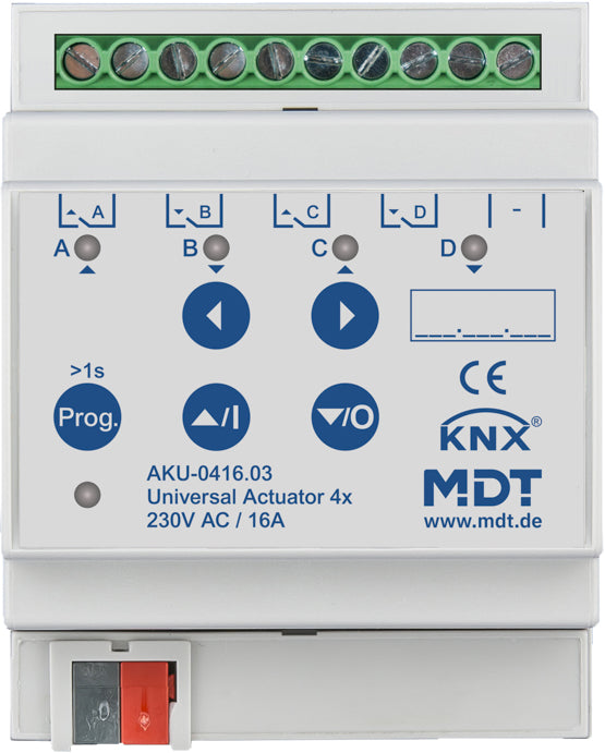 MDT Universalaktor 4-fach 4TE,REG,230VAC,16A AKU-0416.03