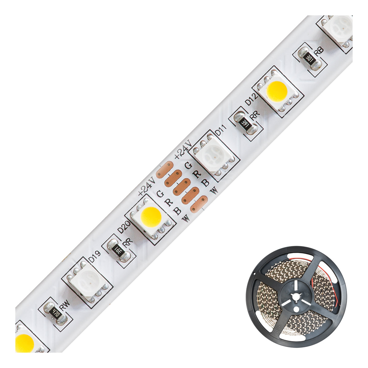 EVN LED-Lichtband 12W/m rgbw 3000K IP54 STR542460509902 60Stk/m DC 24V