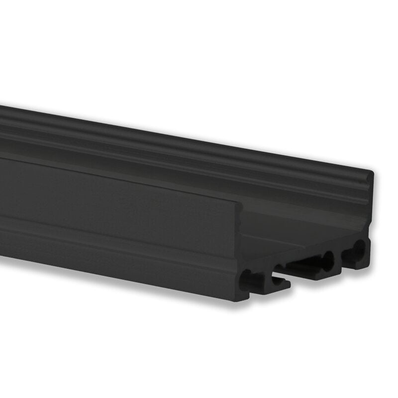 DOTLUX Aufbauprofil sw Alu 2000x27x12mm 4072-1