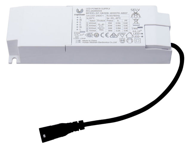 LED-Trafo 17-30W 400-700mA 25-40V IP20