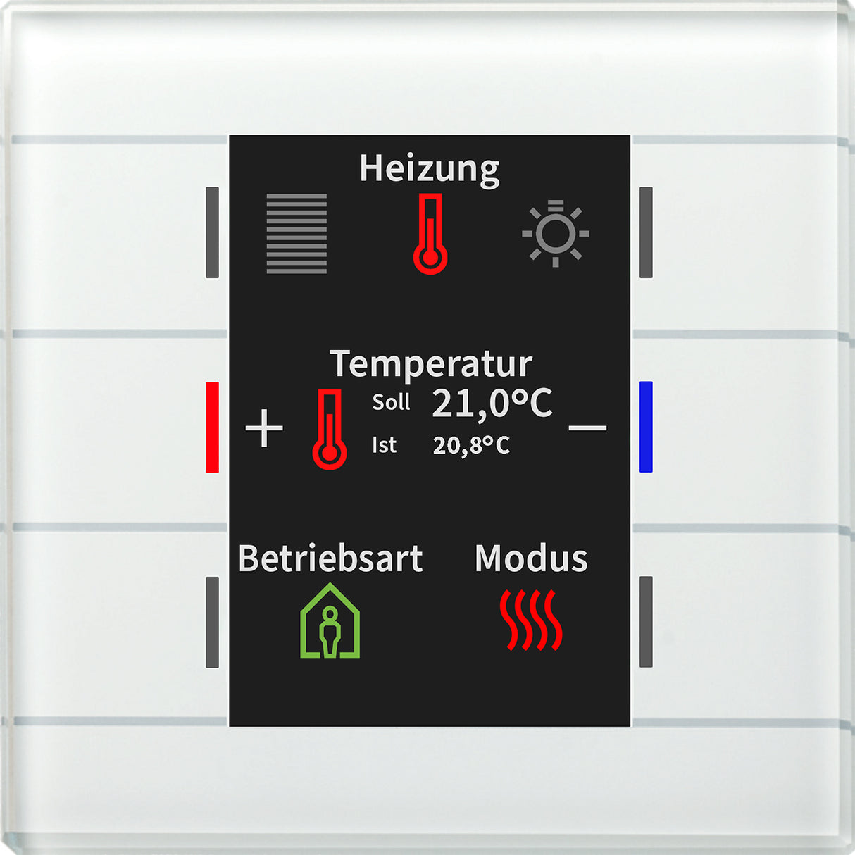 MDT Tastsensor KNX ws inkl.Ankoppl BE-GT2TW.02