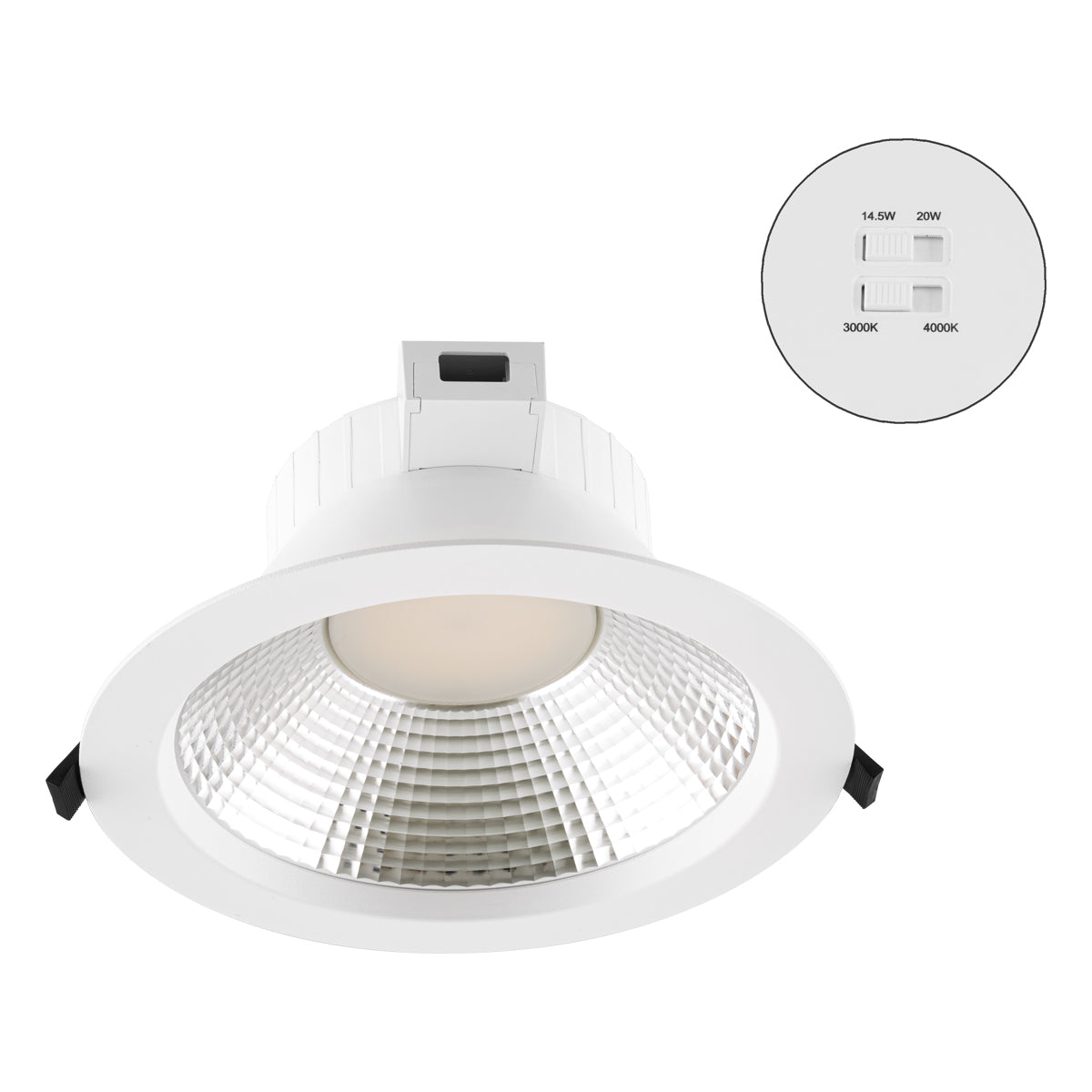 EVN LED-Downlight 20W 3000-4000K 2735lm DSR54200125 ws Konv