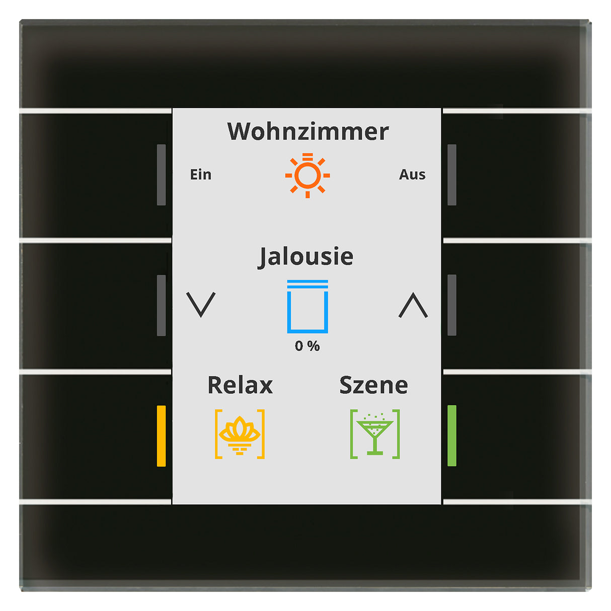 MDT Tastsensor KNX UP sw glz 6f 6pkt BE-GT20S.02S