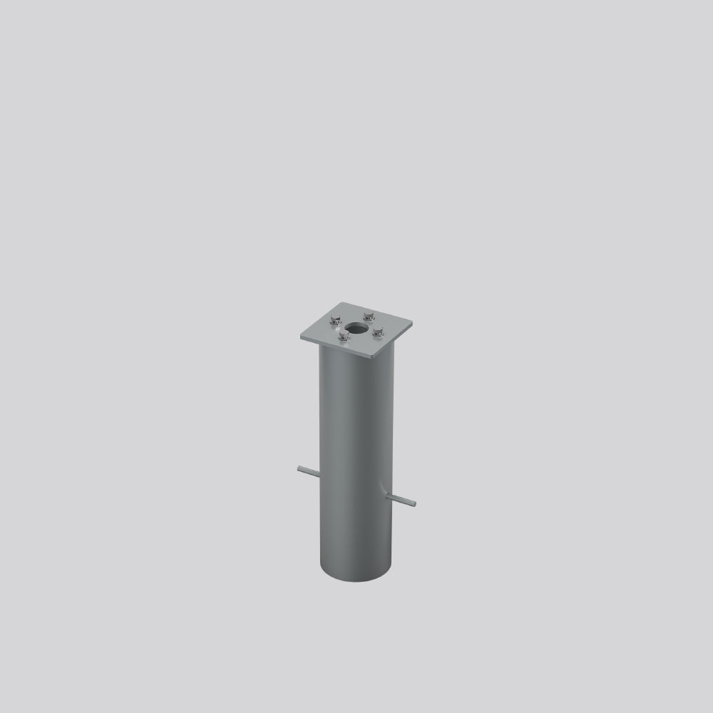 RZB Erdeinbausockel alu L120mm B120mm 982103.010 H401mm