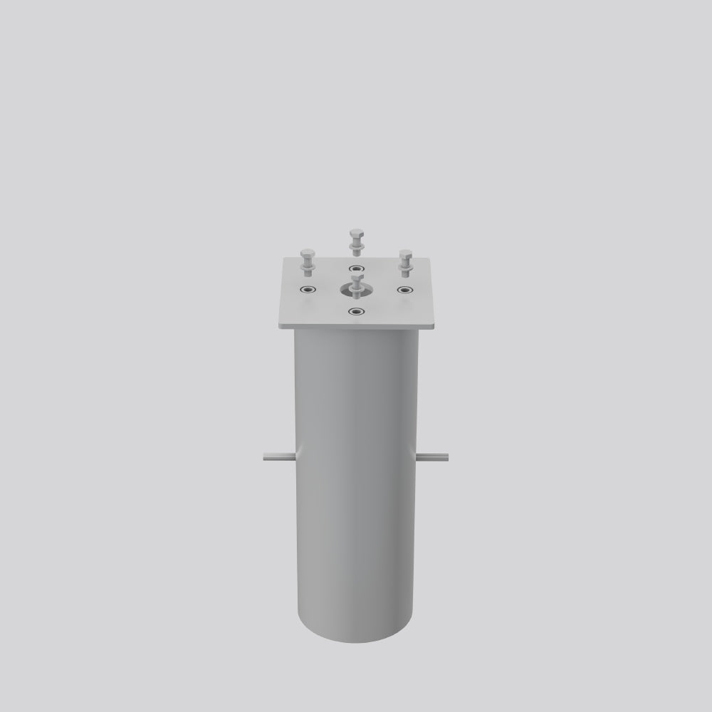 RZB Erdeinbausockel alu L156mm B156mm 982155.010 H396mm