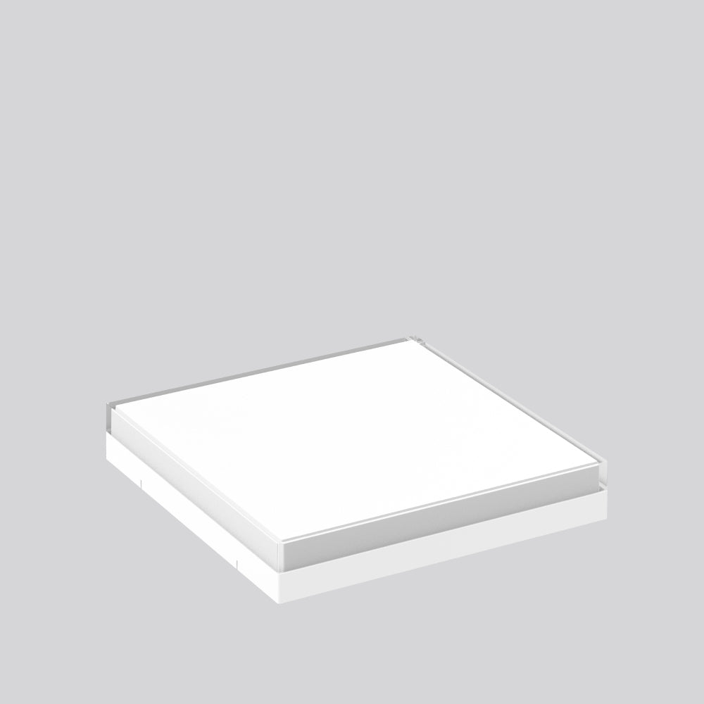 RZB Licht-Zubehör 120° ws sym dir/indir FLAT SLIM square 982676.002 Glas