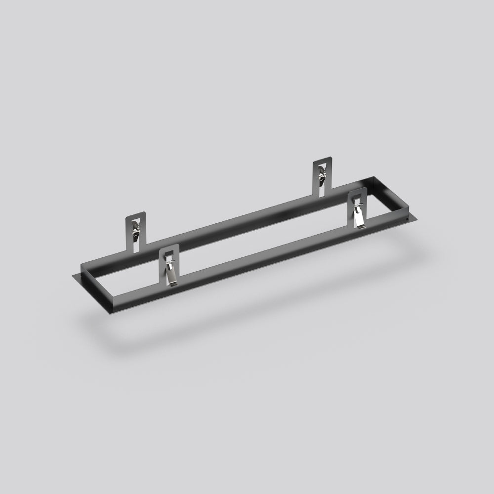 RZB Einbaurahmen sw Alu L626mm B141mm 982866.003 H2mm