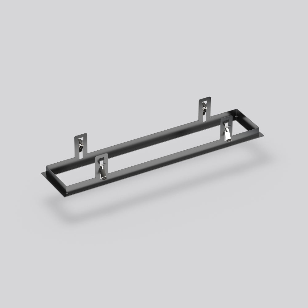 RZB Einbaurahmen sw Alu L650mm B141mm 982868.003 H2mm
