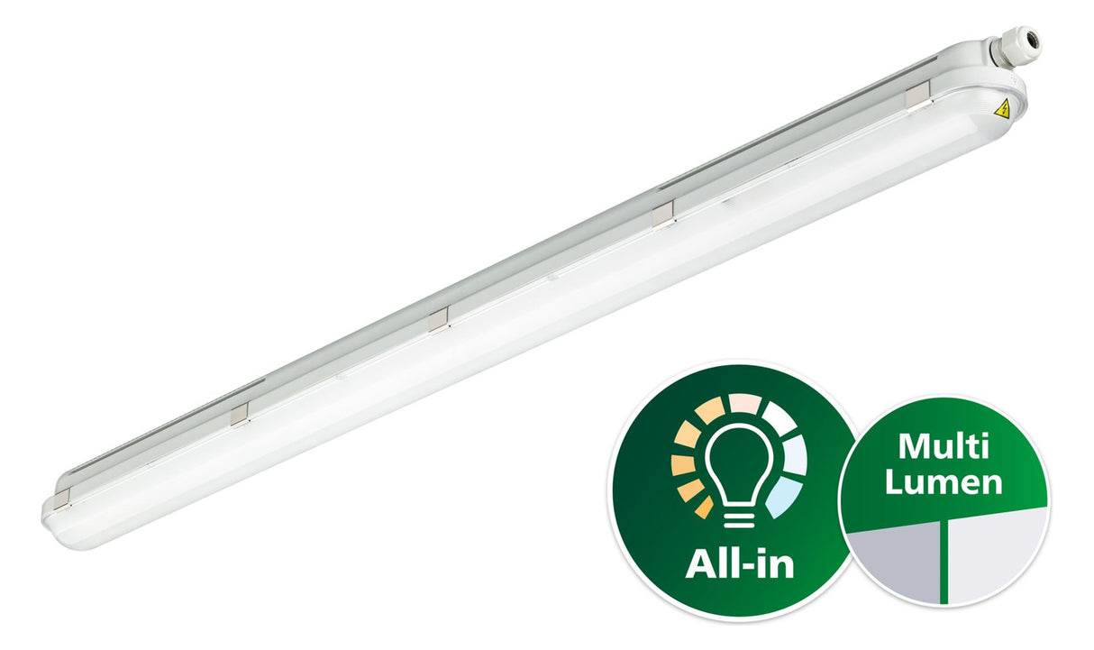PHILIPS-LICHT LED-Feuchtraumleuchte 32W CoreLine WT120C G2 LED27_45S/840 PSU L12
