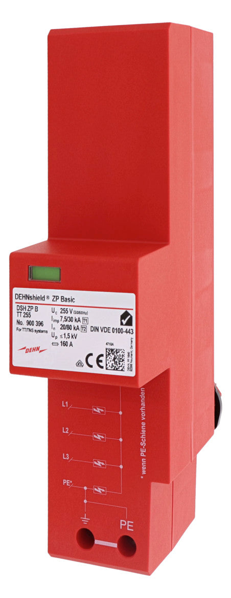 DEHN SE Kombi-Ableiter Sammelsch 4p 3TE DEHNshield ZP DSH ZP B TT 255 230VAC