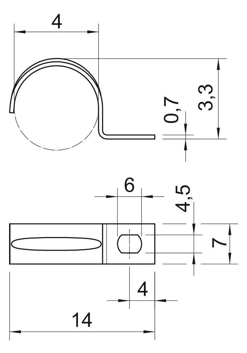 BETTERMANN Befestigungsschelle 1f 4mm 604 4 G einlappig ST hfr