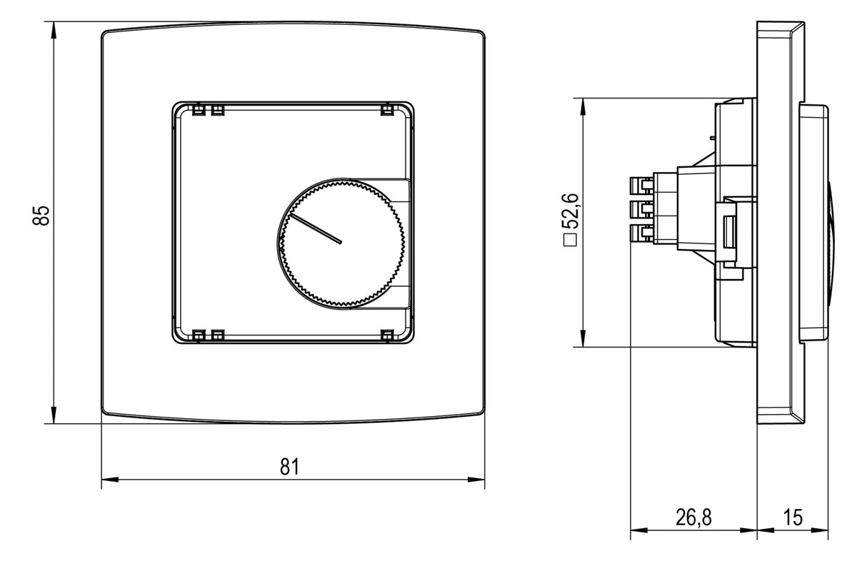 ALRE-IT Raumthermostat 230V 10A Öffner IP30 RTBSU-401.000#2