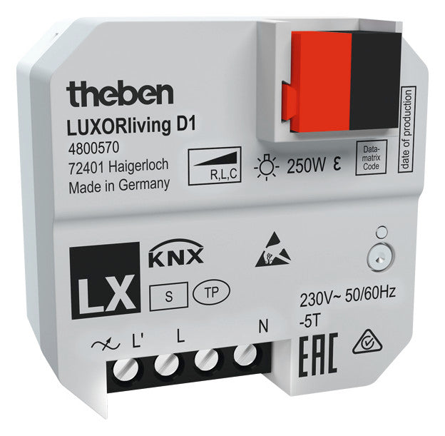 THEBEN Dimmaktor KNX 250W UP uni 1Ausg LUXORliving D1