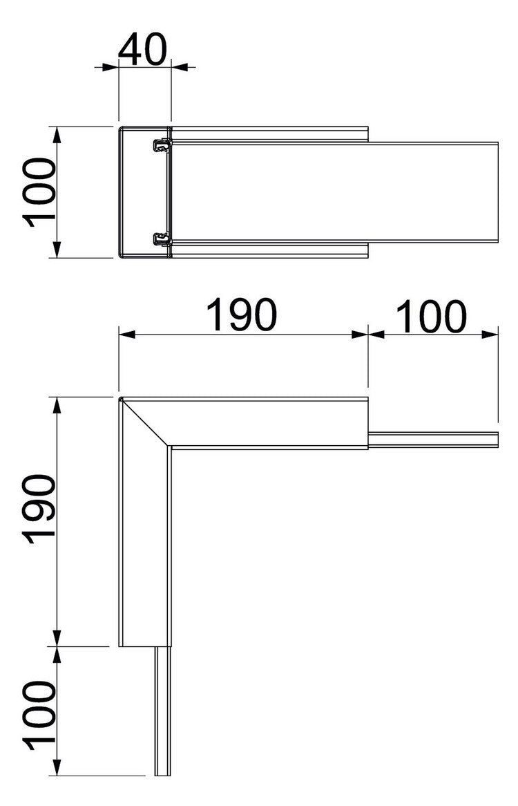 BETTERMANN Inneneck LF-K ST 100x40mm hfr PLM IC 0410 FS UT/OT vz