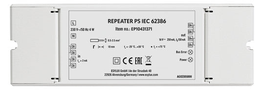 ESYLUX Repeater AP 1ph 240V REPEATER PS IEC 62386