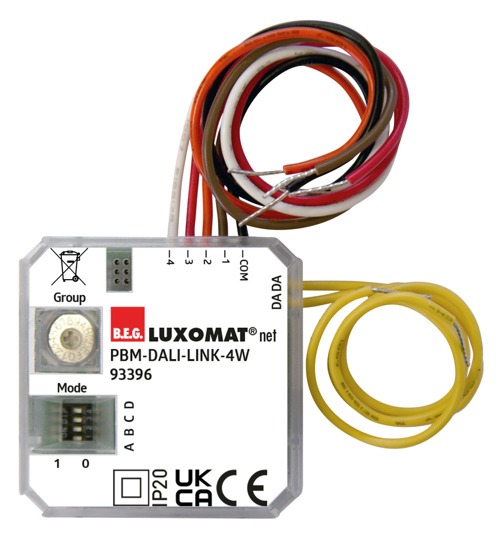 BEG Binäreingang DALI UP LED 4f PBM-DALI-LINK-4W weiß