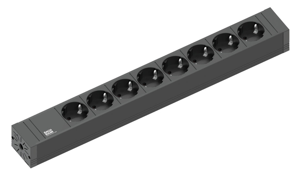 BACHMANN Steckdosenleiste 8f sw 2m 45° 420.0019 IP20 1,5qmm