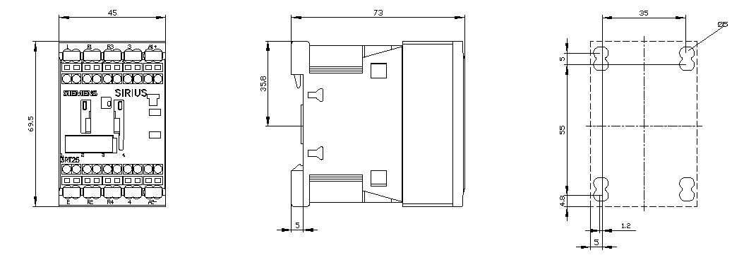 SIEMENS Leistungsschütz 5,5kW 2S 2Ö 12A 3RT2517-2FW40 48VDC REG