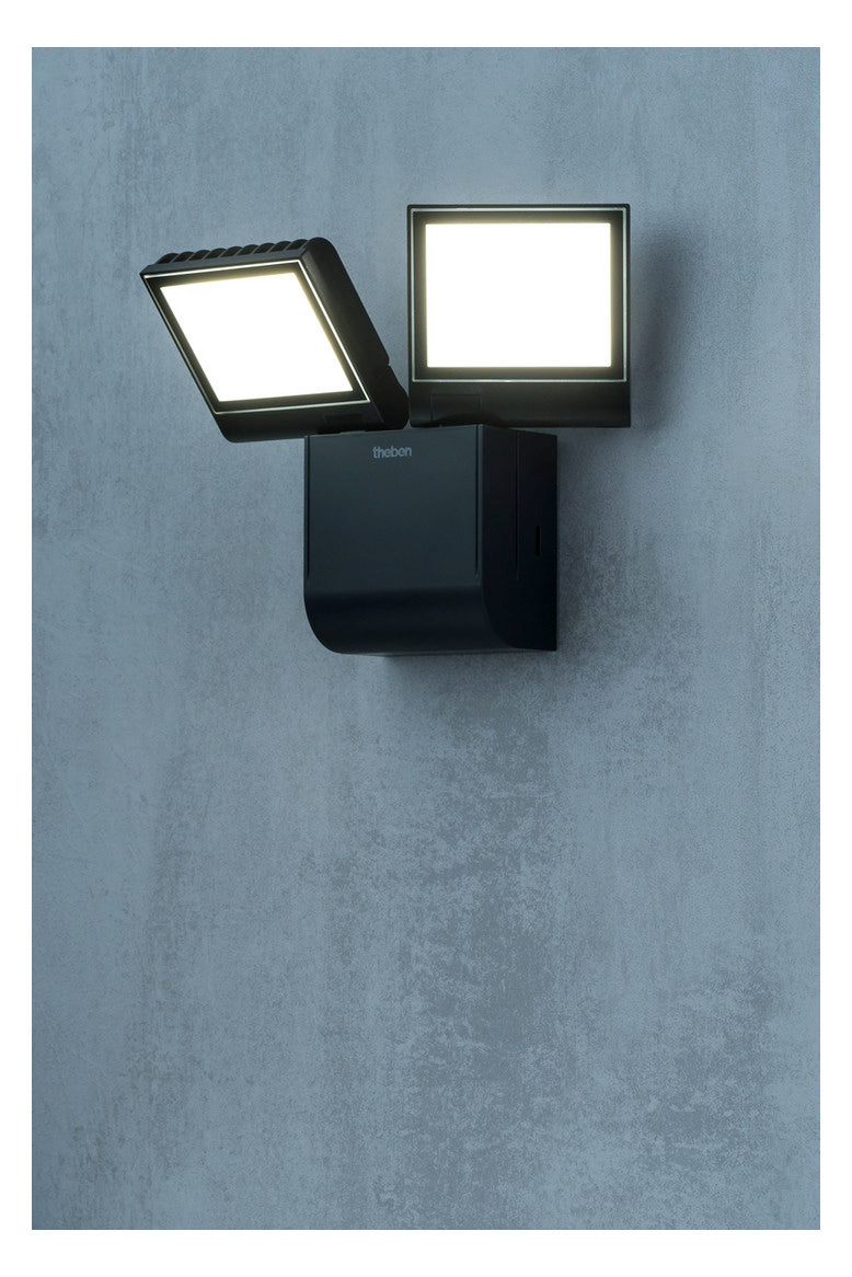 THEBEN LED-Anbaustrahler 17W 2LEDs sw ws theLeda S17-100L BK 4000K 1800lm sw mt